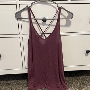 Women's Purple Strappy Top